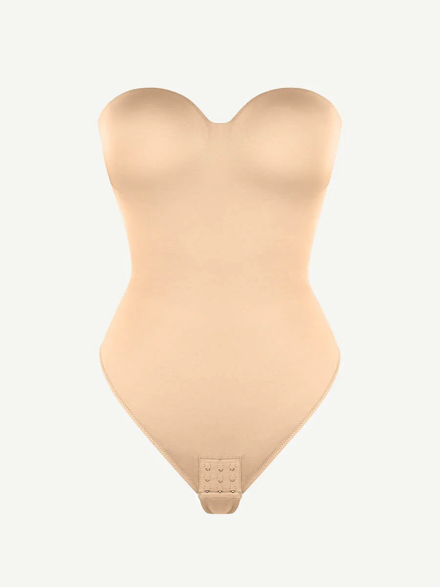 Underwire Thong Bodysuit with Removable Straps – Waist & Abdomen Shaping